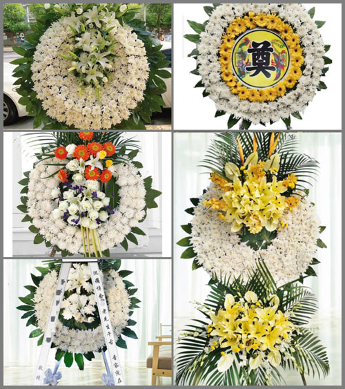 四川眉山洪雅县洪川镇葛树坪村花圈速递